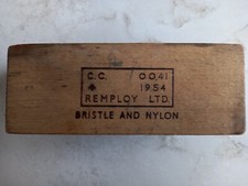 British Army WW2 Style Shoe Boot Polish Brush dated 1954 Broad Arrow Marked