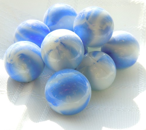 Glass marbles various - marbles,