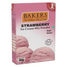 BAKERS ICE CREAM MIX POWDER STRAWBERRY  100g