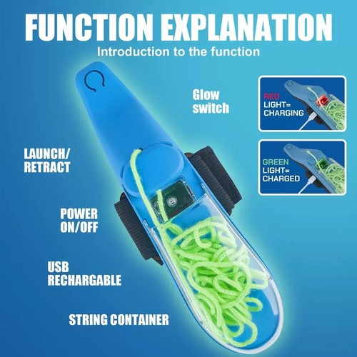 Rope string launcher loop toys - rope,