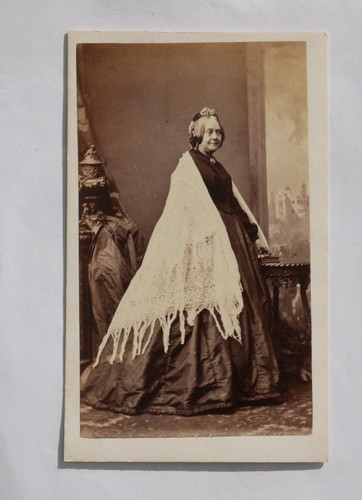 Cdv victorian lady in a - victorian,