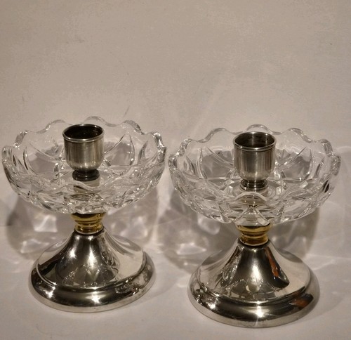 Pair vintage italian silver - vintage,