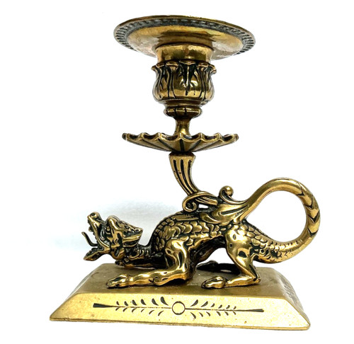 Solid brass vintage griffin - brass,