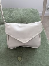 Small Leather Cream Handbag by