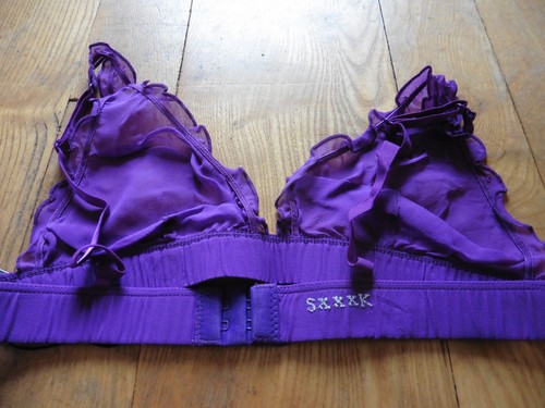 Purple sexy bra underwear - purple,