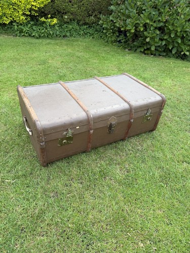 Vintage travel trunk case - vintage,