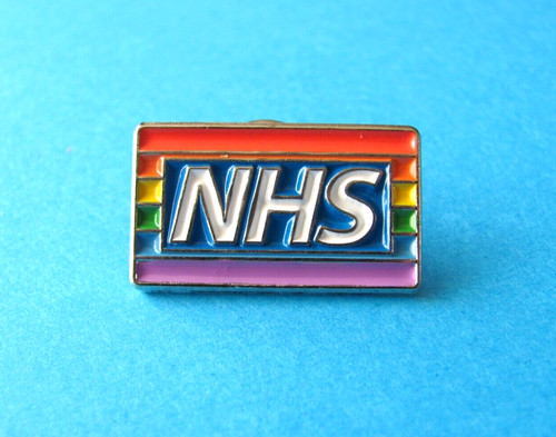 New rainbow nhs pin badge - pin,