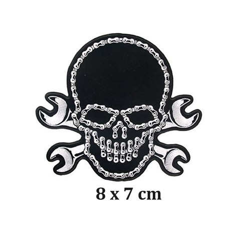Skull cross spanners black - cross,