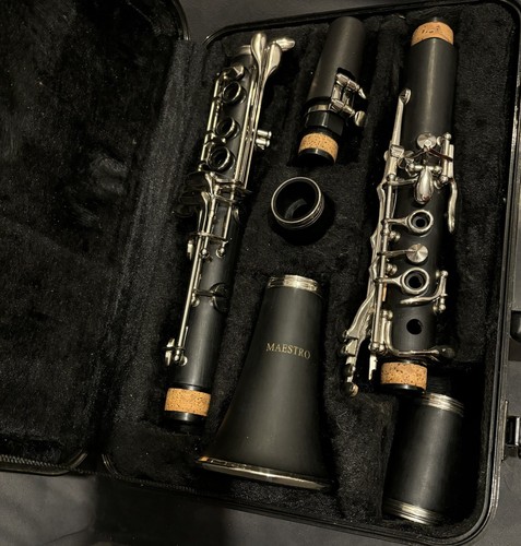 Black clarinet silver key cork - silver,