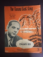 Vintage Sheet Music - The Banana Boat Song - Edmundo Ross - 1920