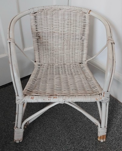 Vintage white wicker - vintage,