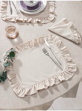Ruffle table placemats - ruffle,
