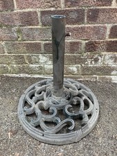 Parasol Base Cast Iron Metal 13kg Garden Stand Umbrella Holder Outdoor Patio