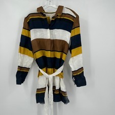 Chicos Women Linen Striped