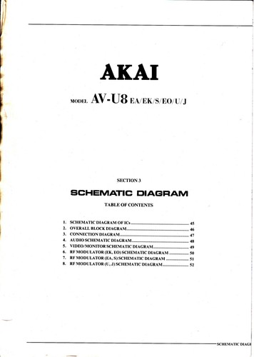 Original akai audio - akai, av-u8