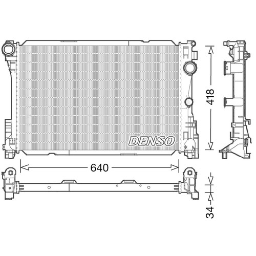 Radiator for mercedes - mercedes, slk