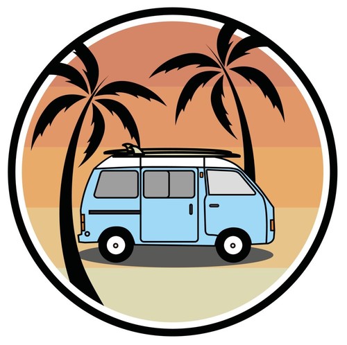 Classic bus vinyl stickers - classic,