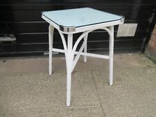 Rare Vintage c1930's Sirrom Occasional Table with Glass top