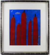 MACKENZIE THORPE, 'ANGELS', 1998 ORIGINAL PASTEL, HALCYON GALLERY, SIGNED