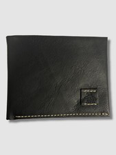 $48 Original Penguin Men's Black Genuine Leather Super Slim Fold Wallet