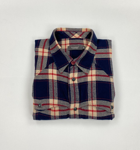 Men navy blue check - men's, howies
