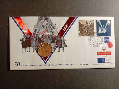 Stamp coin cover - ,, 50th