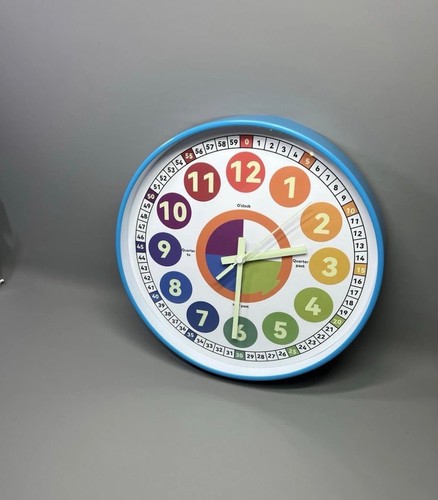 Kids learning round wall clock - round,
