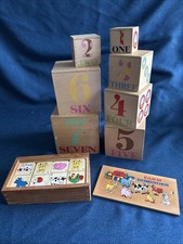 Bundle Of Wooden Toys X2 In The Night Garden Tombliboos 1-7 Stacking Nest+ Etc