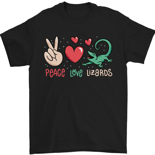 Peace love lizards - funny, gecko