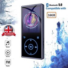 Portable Bluetooth MP4/MP3 Lossless Music Player Media FM Radio Recorder W/16GB