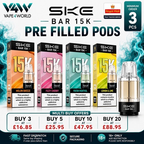 Ske bar 15k refills - 15k, prefilled