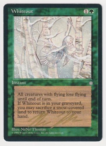 Gold signed whiteout ice - gold,