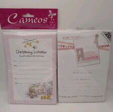2 Packets Of 20 Christening Invatations An Envolopes Relious Celebration Invites