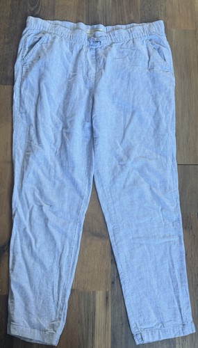 Bhs blue stripe - linen, trousers