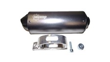 Exhaust Muffler Oval - Titanium (Stomp Logo)