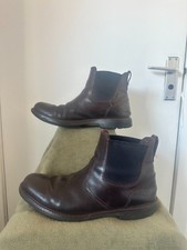 Mens TIMBERLAND larchmont BROWN mid chelsea LEATHER boots UK9