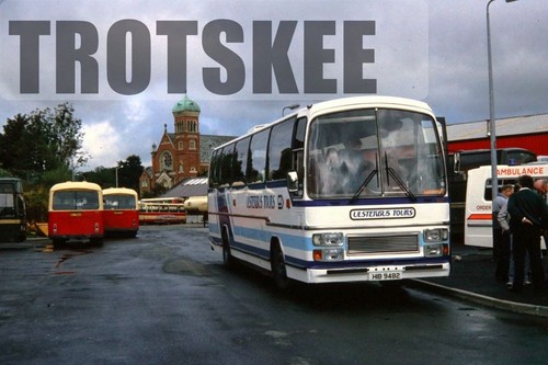 35mm slide ulsterbus daf mb200 - slide,