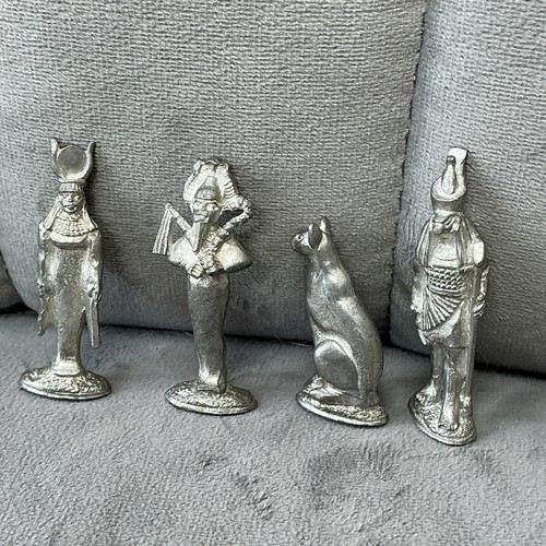 Pewter egyptian figures - egyptian,