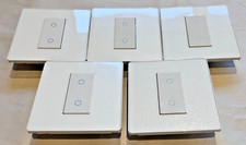 5 x BG Evolve Pearlescent White Single Master Touch Dimmer Switch PCDCLTDM1W