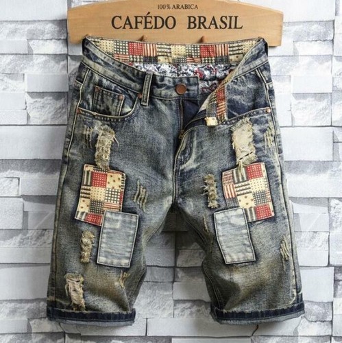 Summer pants men - pants, patchwork