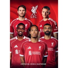 2026 Calendar Liverpool FC Month to View A3 Football Calendar Official Product