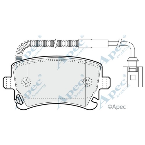 Brake pads set for phaeton - vw,