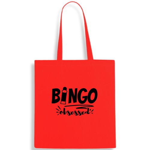 Bingo obsessed cotton tote bag - cotton,
