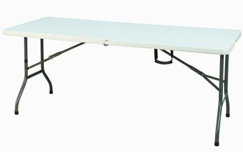 Foot folding plastic table - plastic,