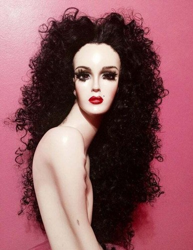 Big curly 80s cher wig - big, wig!