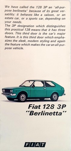 Fiat 128 berlinetta - fiat, 3p