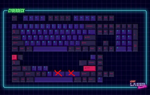 Gmk laser keycaps - keycaps, (cyberdeck