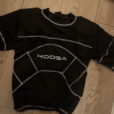 Kooga Rugby Body Armour Protective Pads Top- Boys Medium black