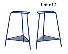 2 x Ikea TILLSLAG Trestle, Blue metal 27 1/2 x 22 1/2 x 14 1/8 " NEW 004.709.96
