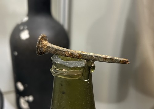 Nail from british ship - british, sea